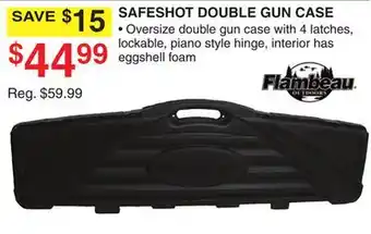 Dunham's Sports Flambeau safeshot double gun case offer