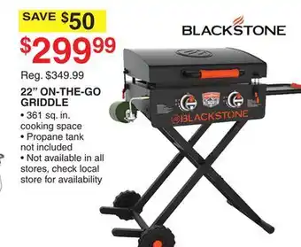 Dunham's Sports Blackstone 22 on-the-go griddle offer