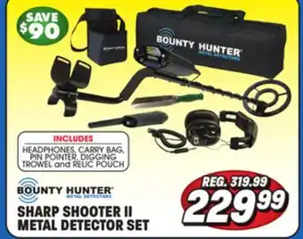 Big 5 Bounty hunter sharp shooter ii metal detector combo offer