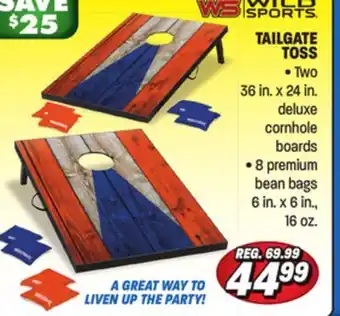 Big 5 Wild sports tailgate toss offer