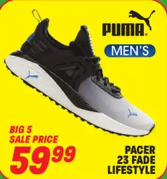 Big 5 Puma pacer 23 fade men's lifestyle shoes offer