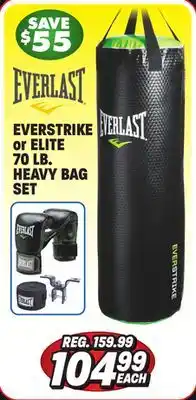 Big 5 Everlast 70-lb. everstrike heavy bag kit offer