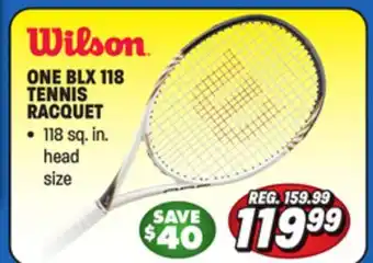 Big 5 Wilson one blx 118 tennis racquet offer