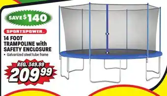 Big 5 Sportspower 14' trampoline with safety enclosure offer