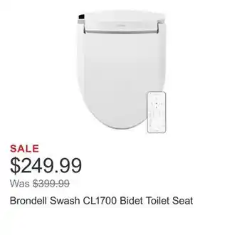 Costco Brondell swash cl1700 bidet toilet seat offer