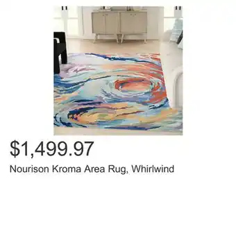 Costco Nourison kroma area rug, whirlwind offer