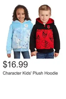 Costco Character kids' plush hoodie offer