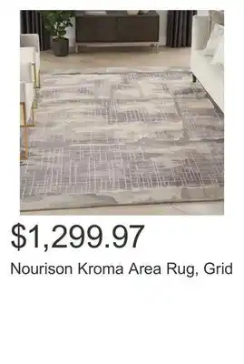 Costco Nourison kroma area rug, grid offer
