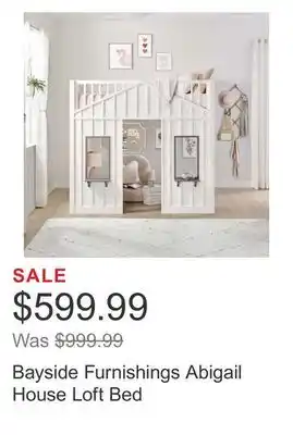Costco Bayside furnishings abigail house loft bed offer