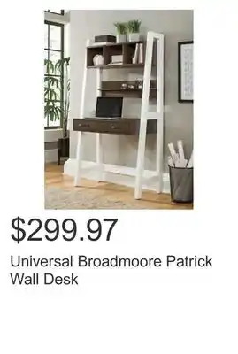 Costco Universal broadmoore patrick wall desk offer