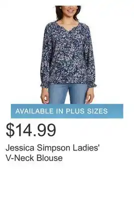 Costco Jessica simpson ladies' v-neck blouse offer