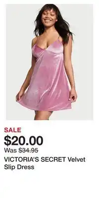 Victoria's Secret Victoria's secret velvet slip dress offer