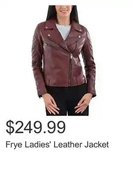 Costco Frye ladies' leather jacket offer
