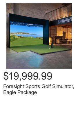 Costco Foresight sports golf simulator, eagle package offer