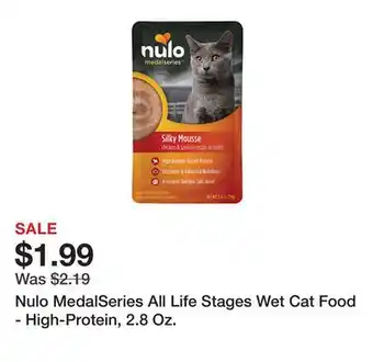Petsmart Nulo medalseries all life stages wet cat food - high-protein, 2.8 oz offer