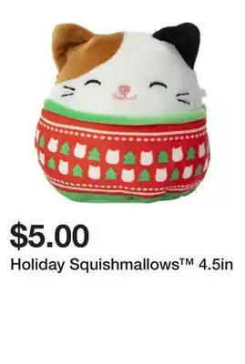 Five Below Holiday squishmallows 4.5in offer