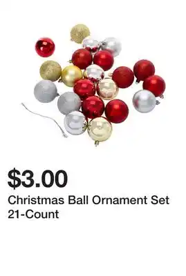 Five Below Christmas ball ornament set 21-count offer