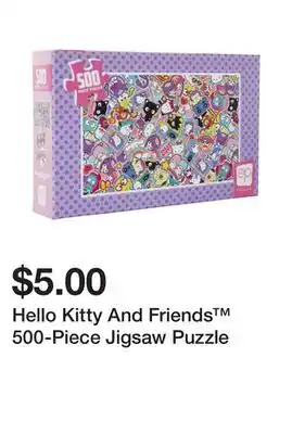 Five Below Hello kitty and friends 500-piece jigsaw puzzle offer