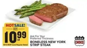 Food Lion BONELESS NEW YORK STRIP STEAK offer