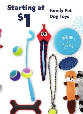 Family Dollar Family pet dog toys offer