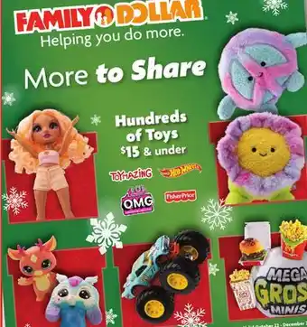 Family Dollar Hundreds of toys offer