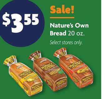 Family Dollar Nature's own bread offer