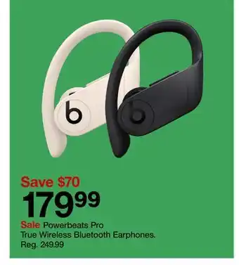 Target Powerbeats pro true wireless bluetooth earphones offer