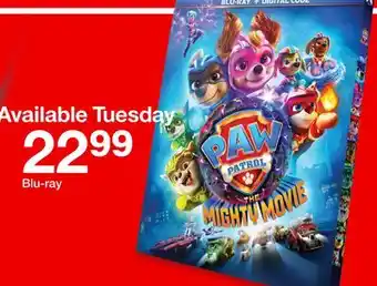Target Paw patrol offer