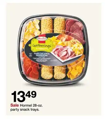 Target Hormel 28-oz. party snack trays offer