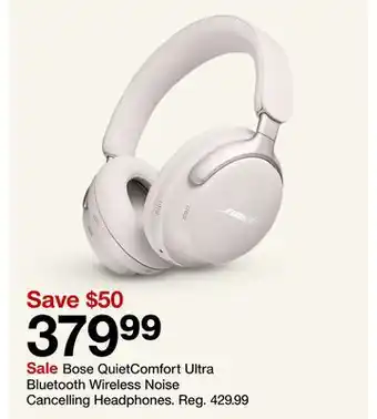 Target Bose quietcomfort ultra bluetooth wireless noise cancelling headphones offer