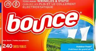 Target Bounce 240-ct. fabric softener sheets offer