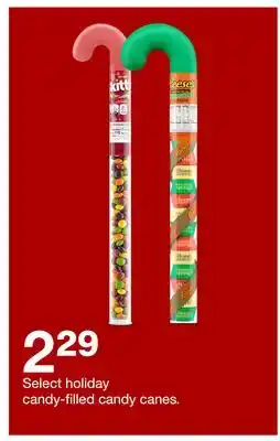 Target Select holiday candy-filled candy canes offer