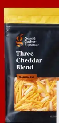 Target Good & gather signature shredded or block cheese offer
