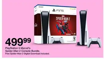 Target Marvel's spider-man 2 console bundle offer