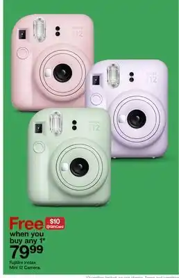 Target Fujifilm instax mini 12 camera offer