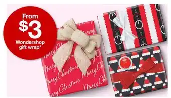Target Wondershop gift wrap offer