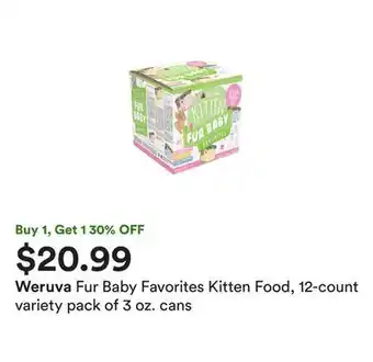 Petco Fur baby favorites kitten food, 12-count variety pack of 3 oz. cans offer