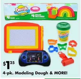 Dollar Tree 4-pk. modeling dough & more! offer