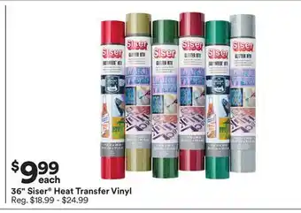 Michaels 36 siser heat transfer vinyl offer
