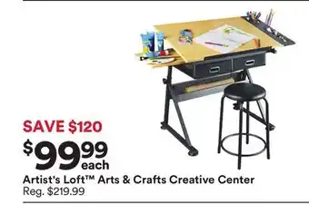 Michaels Artist's loft arts & crafts creative center offer