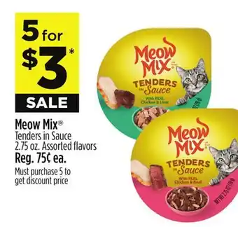 Dollar General Meow mix tenders in sauce offer