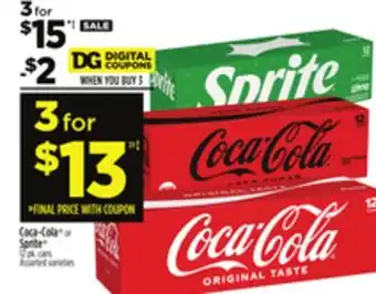 Dollar General Coca-cola or sprite offer
