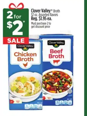 Dollar General Clover valley broth offer