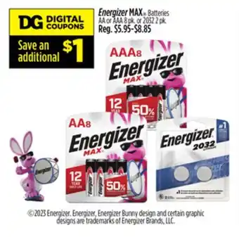 Dollar General Energizer max offer