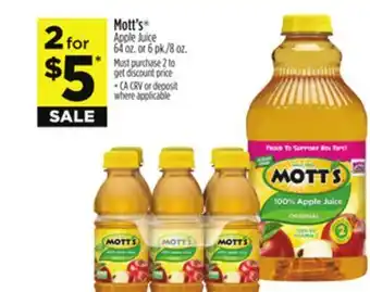 Dollar General Mott's apple juice offer