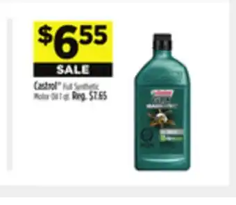 Dollar General Castrol full synthetic motor oil offer