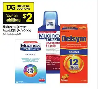 Dollar General Mucinex or delsym offer
