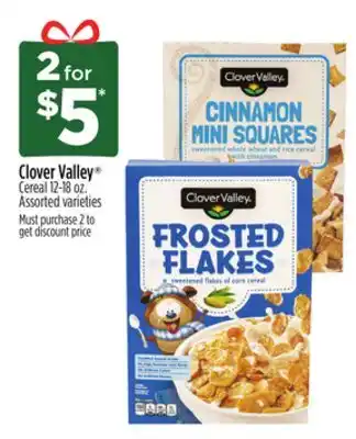 Dollar General Clover valley cereal offer