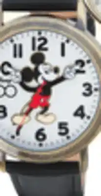 Big 5 Disney adult 100th anniversary antique mickey mouse moving hands watch offer