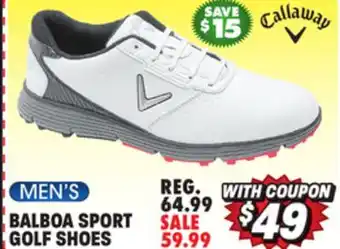 Big 5 Callaway balboa sport men's golf shoes offer